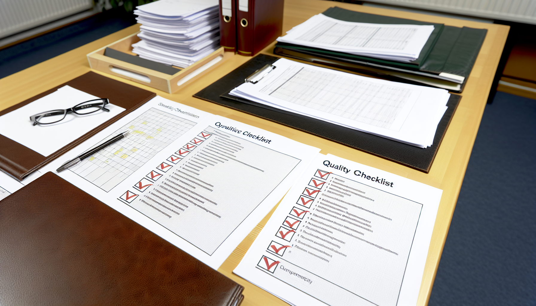 Strukturierte Arbeitsunterlagen und Qualitaetschecklisten